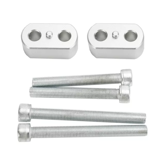 Silver Handlebar risers 20 mm for Tiger 800 & XC,XCa,XCx,XR,XRt,XRx 2010-2020