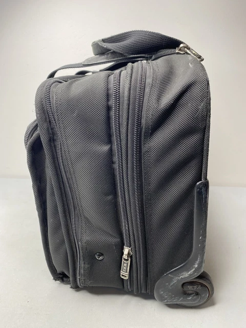 tumi 26103d4 alpha expandable upwifht rolling wheeled briefcase travel bag Black 3