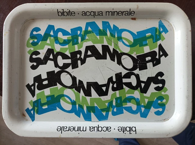 Sacramora Vassoio In Latta Vintage