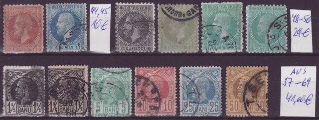 Rumänien 1876 bis 1885 gestempelt Bewertung Mi 80,00 € 2 scan