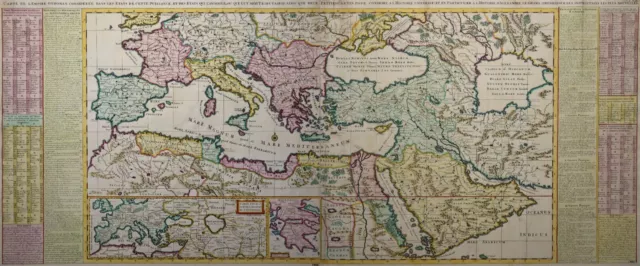Carte De L'em Pire Othoman - Ottoman Rich, Turkey - Chatelain -original 1720