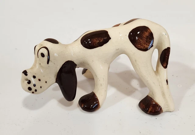 Vintage 1940 Chic Pottery Ohio Hound Dog Naughty