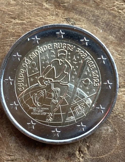 2 euro BU France 2023 Coupe du Monde de Rugby pièce commémorative 2 euro BU France 2023 Coupe du Monde de Rugby pièce commémorative
