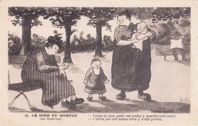 MORVAN scènes MORVANDELLES le rire du morvan 14 les nourrices éd pautrat