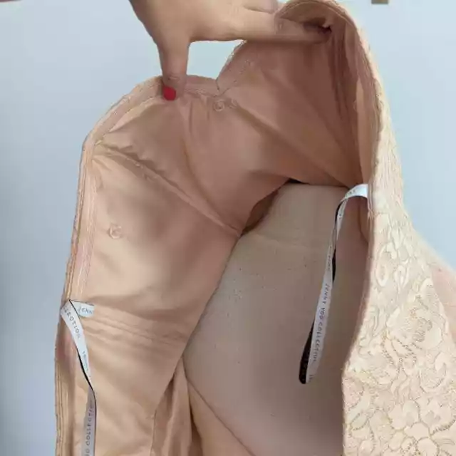 BHLDN Jenny Yoo Juliette Dress Rose Quart 14 Strapless Lace Tulle Bridesmaid 2