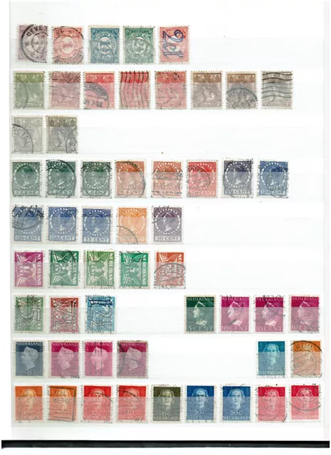 Album und 3 Steckkarten mit Briefmarken aus den Niederlanden (11 Scans)