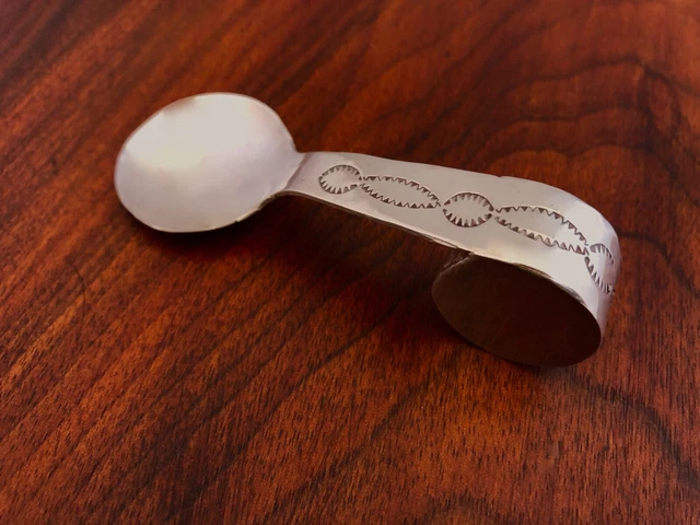 - Sensational Tommy Native American Sterling Silver Baby Spoon With Rattle