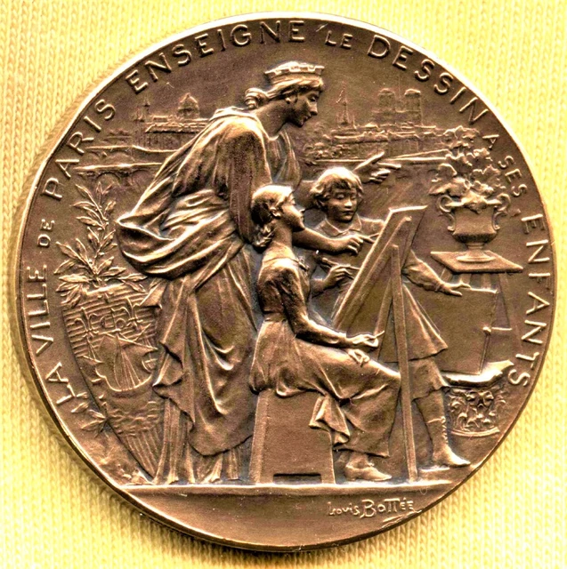 Médaille Art Nouveau élection Président Français Casimir