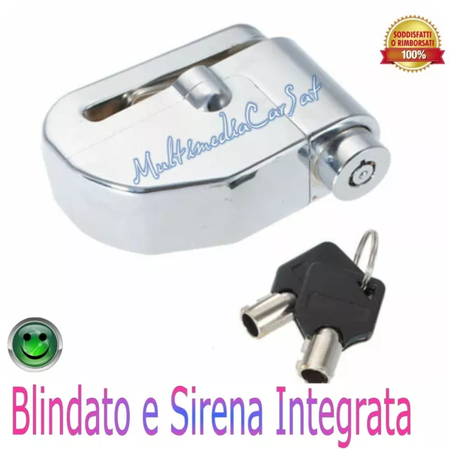 Allarme Lucchetto Bloccadisco Antifurto Sonoro Moto Blocca Disco Allarme Scooter