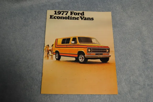 Vintage 1977 Ford Econoline Vans Truck Dealer Brochure Booklet
