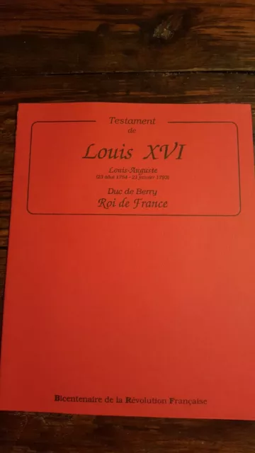 Testaments de LOUIS XVI et de MARIE-ANTOINETTE - 2 documents SUPERBES