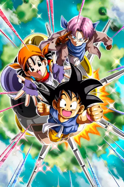 Dragon Ball GT Poster SSJ4 Goku Vegeta and Omega Shenron 12inx18in Free  Shipping