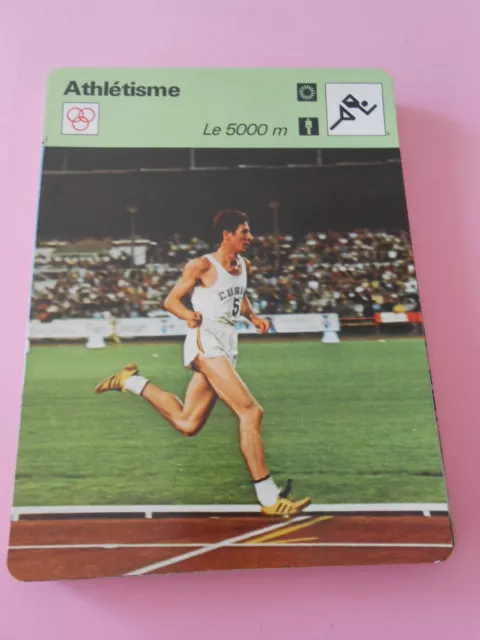 Athlétisme Le 5000 m De Nurmi à Viren Fiche Card 1978