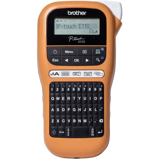 Brother P-touch E110 Beschriftungsgerät Geeignet für Schriftband: TZe 3.5 mm, 6