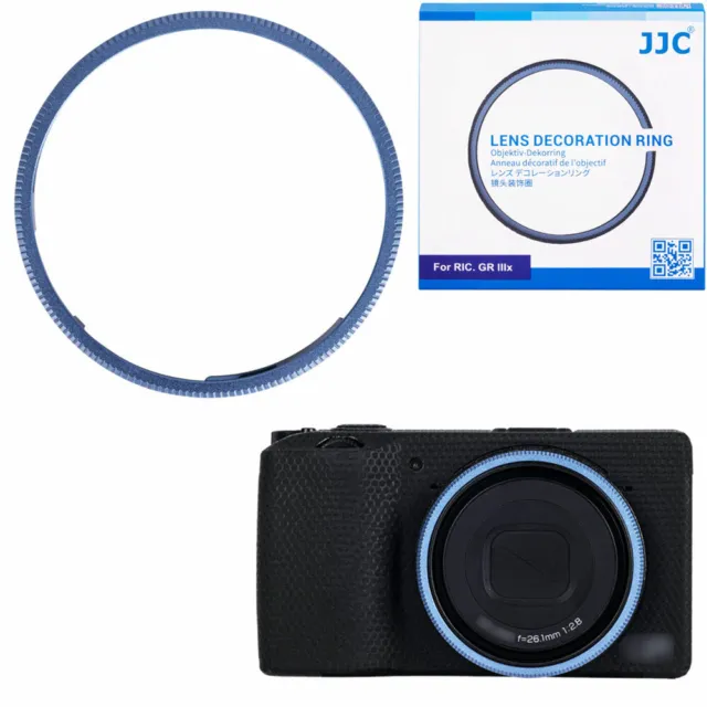 Lens Decoration Ring f Ricoh GR IIIX Rep GN-2 Protects lens barrel GRIII X Blue