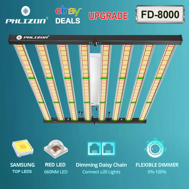 Phlizon FC8000 800W LED Grow Lights Samsung Full Spectrum Indoor Commercial Grow