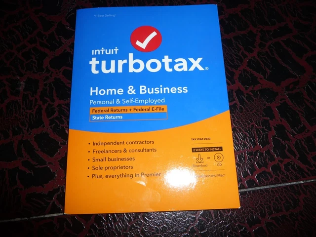 Intuit Turbotax Home & Business 2022