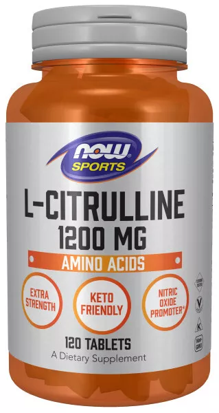 Now Foods L-CITRULLINE Poudre - Capsules - Comprimés Muscle Sang Flux 3 Tailles