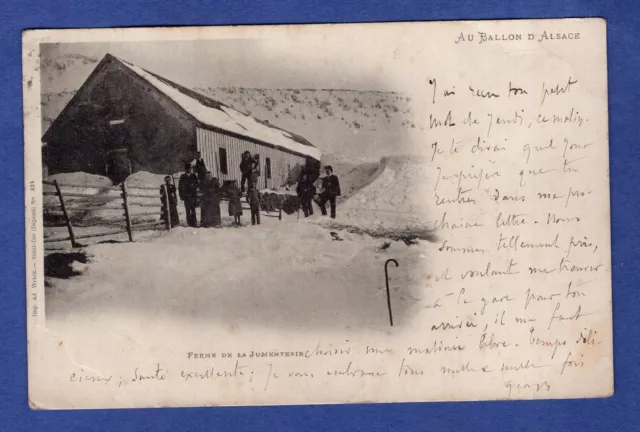 Hb * CPA / Carte Postale : au Ballon d'Alsace  -> Ferme de la Jumenterie   1904