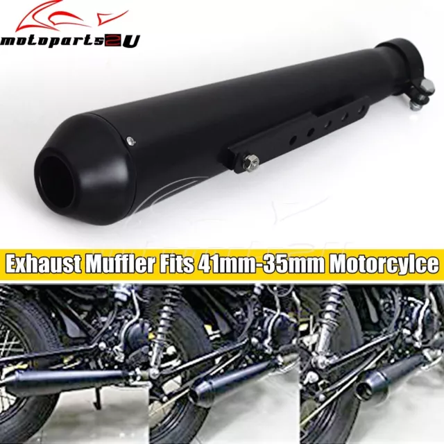 Motorcycle Cone Shorty Exhaust Pipe Muffler For Harley Bobber Chopper Cafe Racer