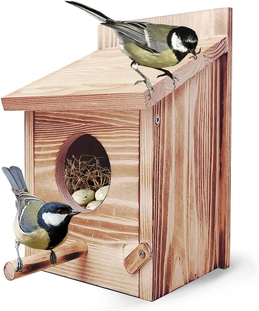 Casetta Per Uccelli GARDIGO In Legno | Nido Da Esterno Per Piccoli Uccelli 20x17x12 Cm - Foto 11