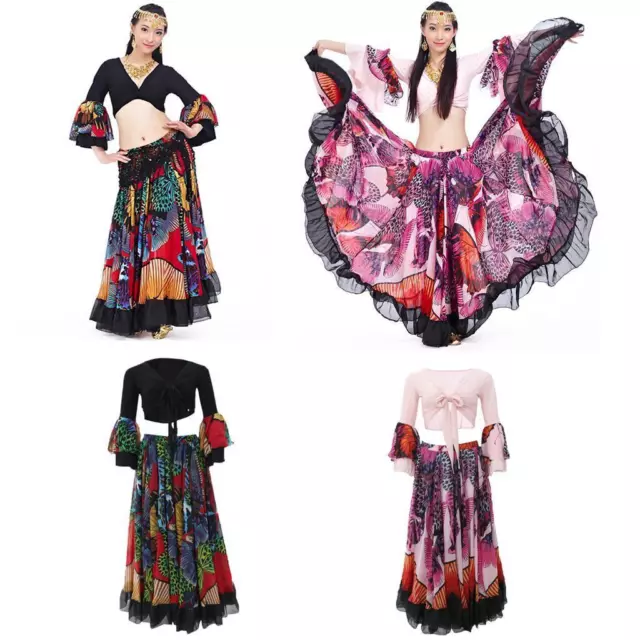 Femmes Costume D'Halloween Ensemble  Mousseline  Ensemble De Danse Du Ventre