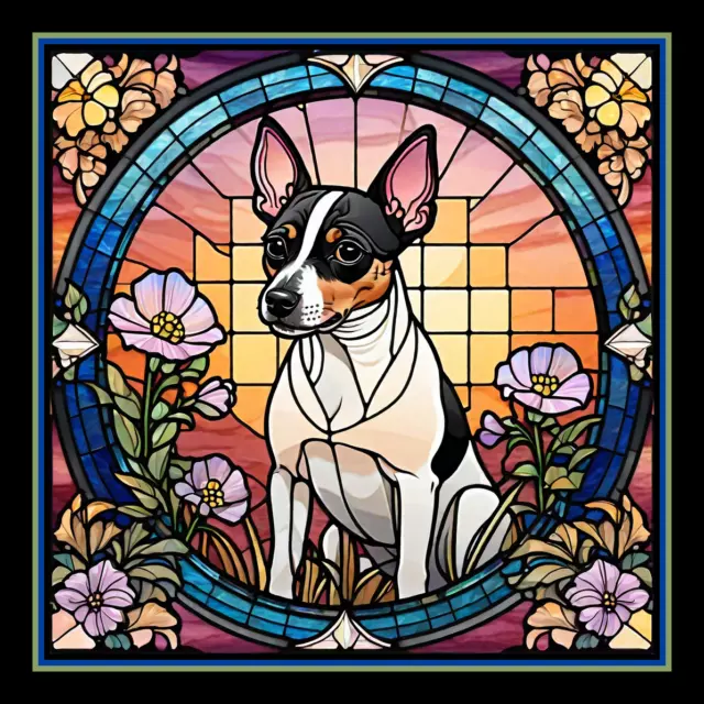 Rat Terrier Dog Large Refrigerator Magnet