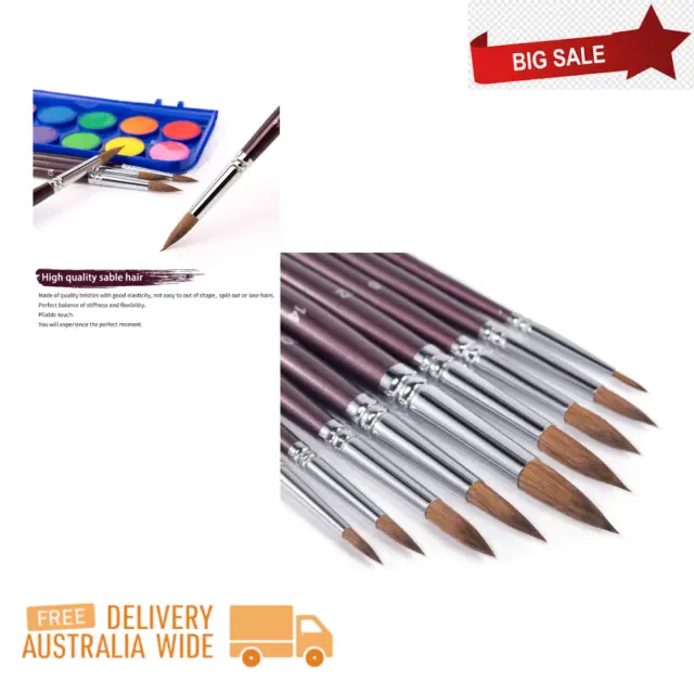 SABLE WATERCOLOR BRUSHES Professional Watercolor Paint Brushes for Artists  6P $32.69 - PicClick AU