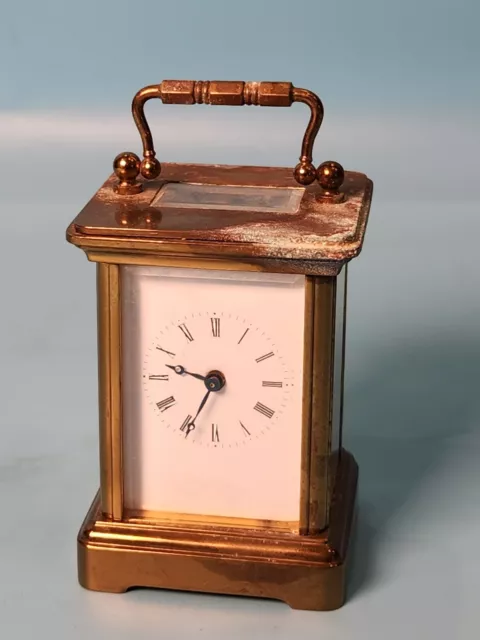 Small Brass Case Carriage Clock For Restoration