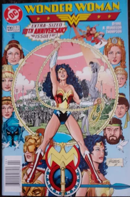 Wonder Woman #120 VF 1997 Byrne George Perez Cover 10th Anniversary