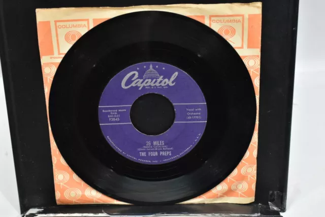 The Four Preps "26 Miles (Santa Catalina) / It's You" 7" Capitol Records 1957