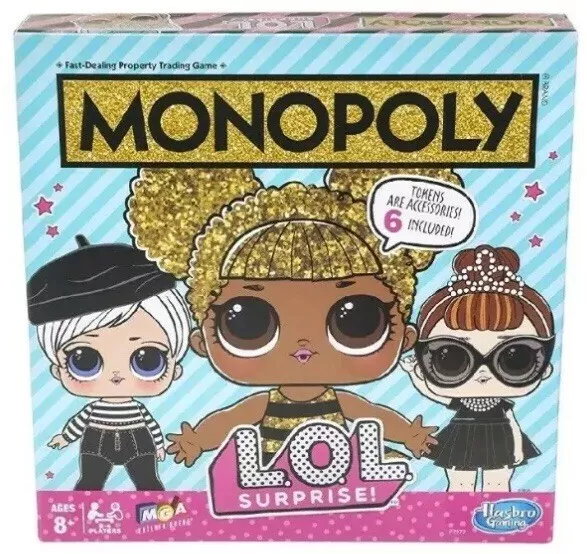 Monopoly: LOL Surprise Monopoly Game: L.O.L. Surprise! Edition Board~New~