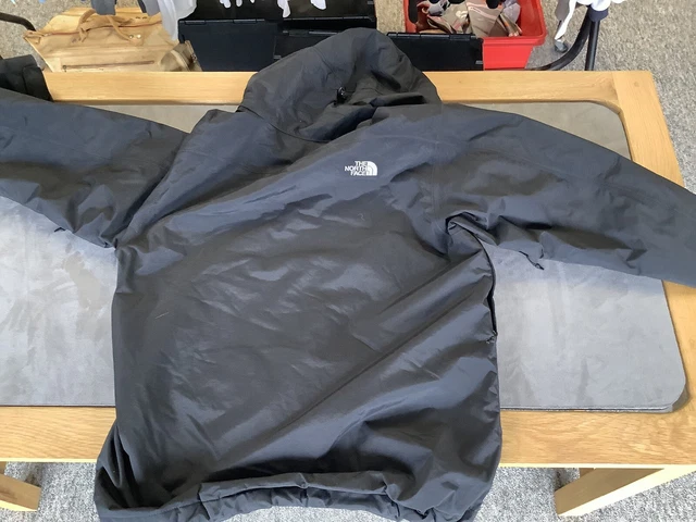 The north face mens hyvent waterproof jacket rain coat insulated with hood L 7