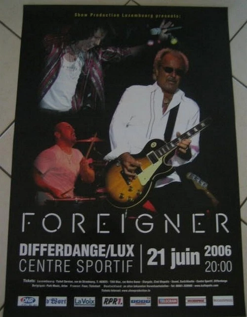 FOREIGNER 60X84CM Affiche de Concert Originale EUR 16,95 PicClick FR