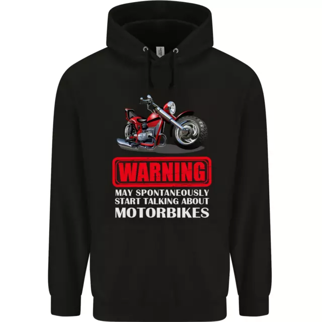 May Start Talking About Motorbikes Funny Childrens Kids Hoodie
