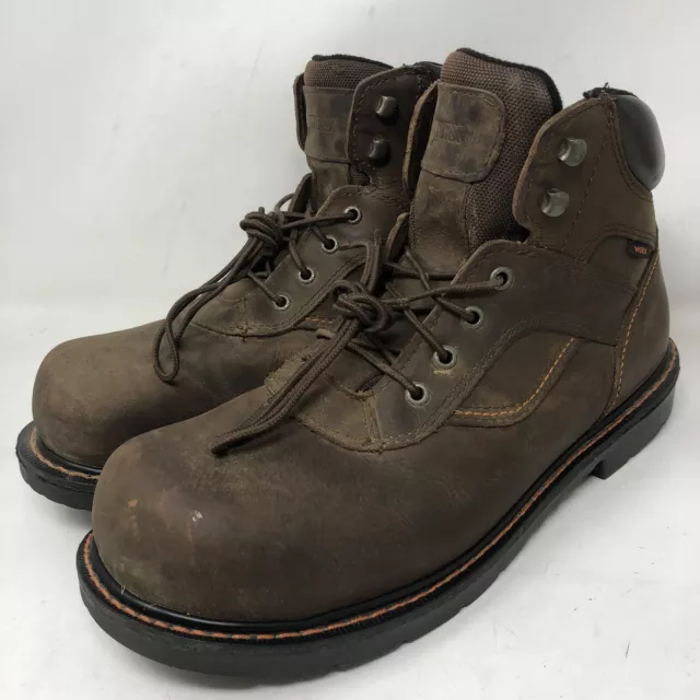 WORX RED WING Steel Toe Work Boots Style 5605 Mens Size 13 M Brown ...