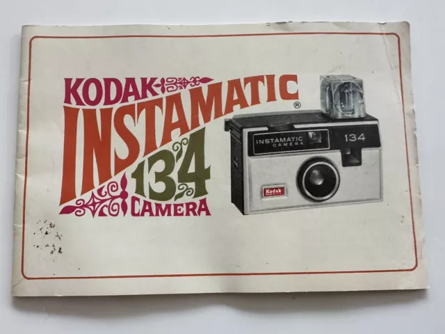 Folleto de instrucciones original para cámara Kodak Instamatic 134