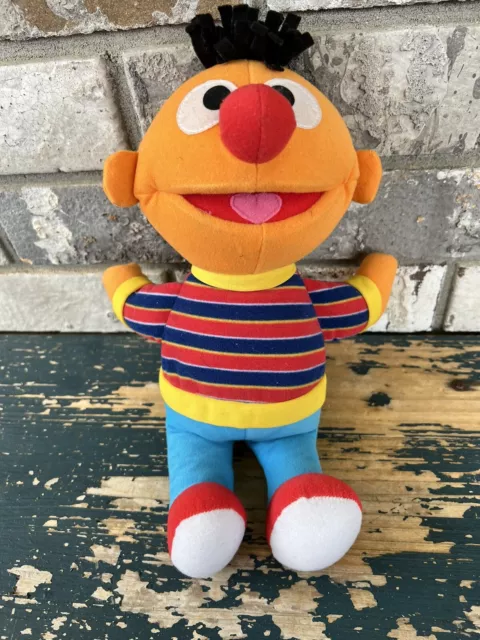 13'' Sesame Street Ernie Plush Fisher Price PBS Mattel Stuffed Animal Toy P6