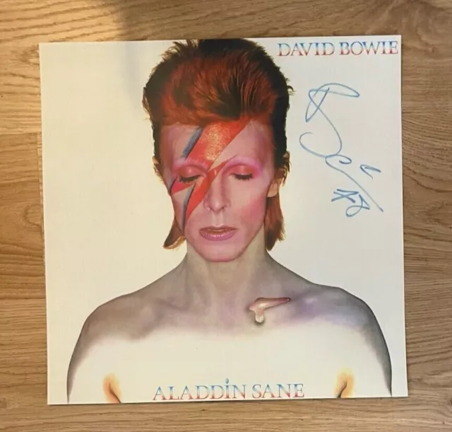 David Bowie Aladdin Sane Album Cover "Autographed" Bowie 78 - Art Print