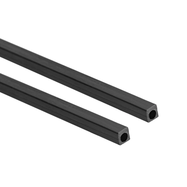 Carbon Fiber Square Tube 3x3x2mm Inner Round Dia. 400mm Carbon Fiber Tubing2 Pcs