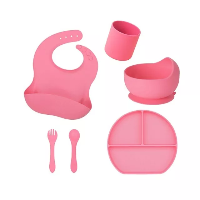 BABY feeding set 6-12 months Silicone bebe essentials Suction Plates and Bowls f