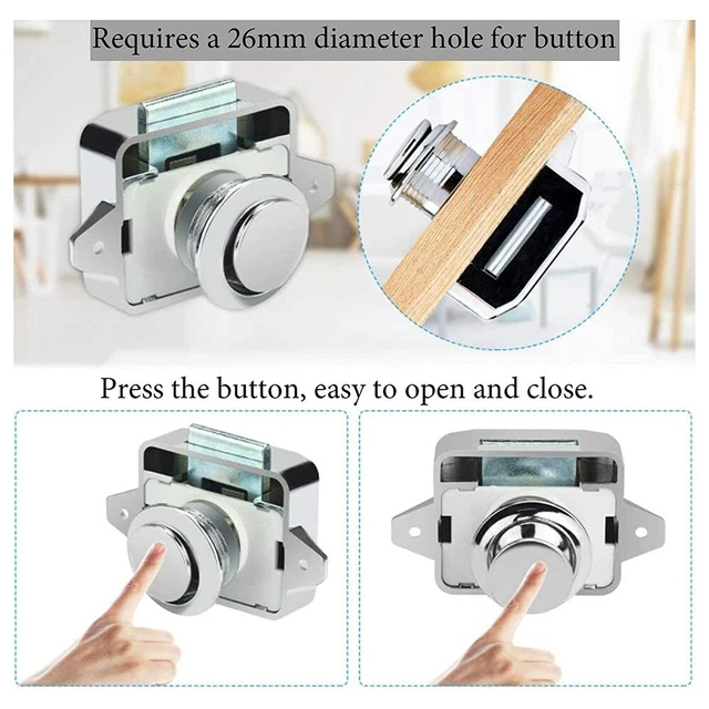 ¡Protege tus muebles y objetos de valor con estas cerraduras de cajón de gabinete para autocaravana!
