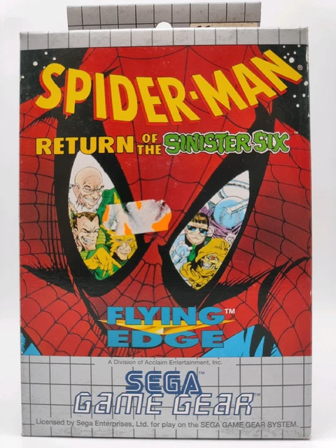 BOITE VIDE] SEGA Master System Spider-Man Return of the Sinister Six SANS JEU EUR 35,00