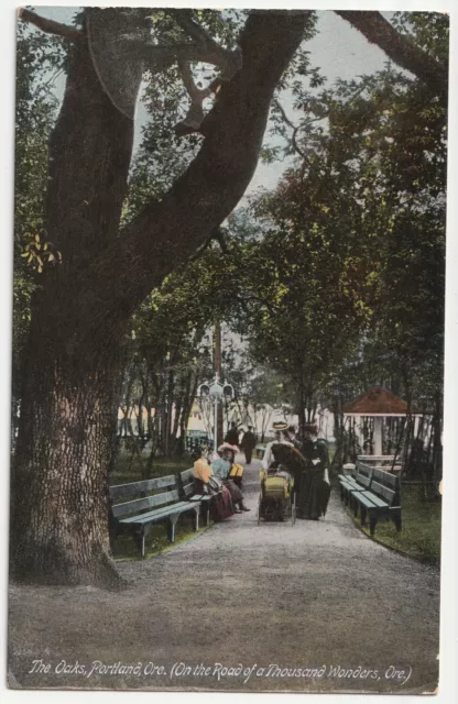c1910s The Oaks, On the Road of a Thousand Wonders Portland OR VTG RR Postcard