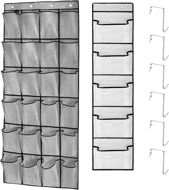 Organizer Armadio Per Borse - Portaborse Appendibile Con 8 Tasche Trasparenti, Pieghevole - Foto 2