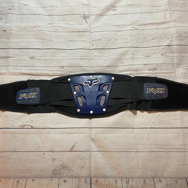 Vintage Fox Racing Hybrid Lower Back Brace Kidney Support Belt Motocross Blue