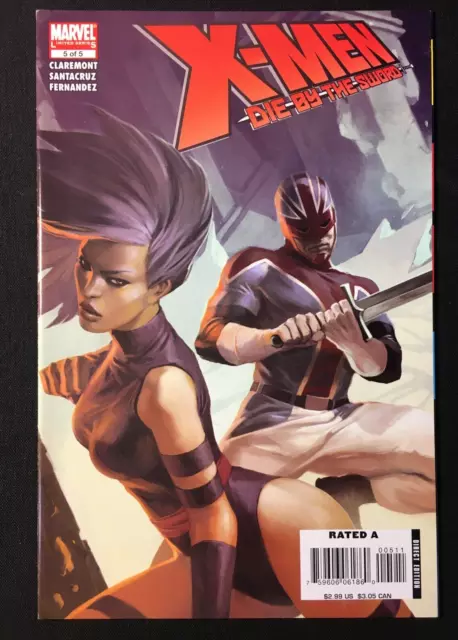 X Men Die By The Sword 5 Psylocke Captain Britain V 1 Djurdjevic Dazzler Marvel