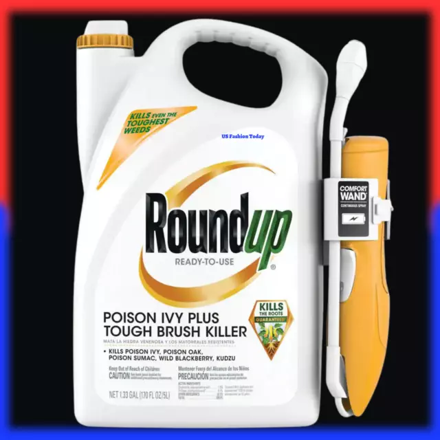 1.33G ROUNDUP Poison Ivy Tough Brush Killer Grass Weed Ready To Use Wand Spray