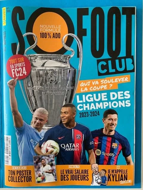 So Foot Club N°87 – Album Mondial 2022 – Poster Messi & Mbappé – Neuf