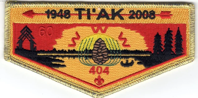 OA Ti'ak Lodge 404 60th Anniversary Flap